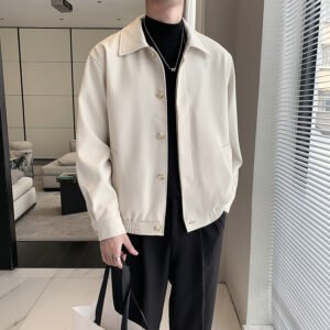 Men's Korean Style Loose Cropped Jacket